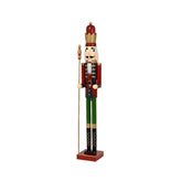 Decoris Firwood Nutcracker with Sceptre 89cm - Red/Green